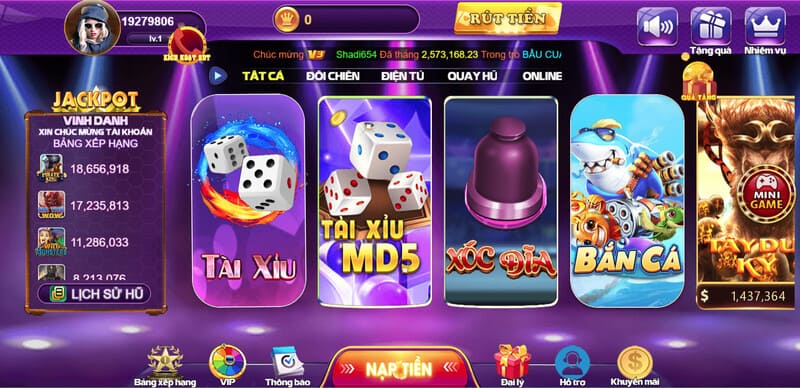 Game tài xỉu với công nghệ MD5 tiên tiến