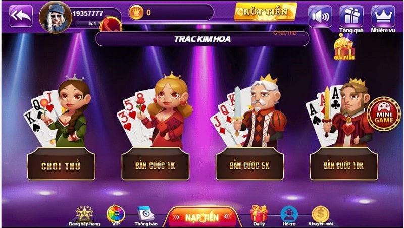 Trác Kim Hoa là game bài đầy thú vị và hấp dẫn